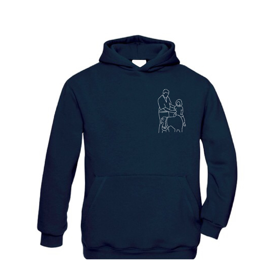Kindertrui met lijntekening (klein)
