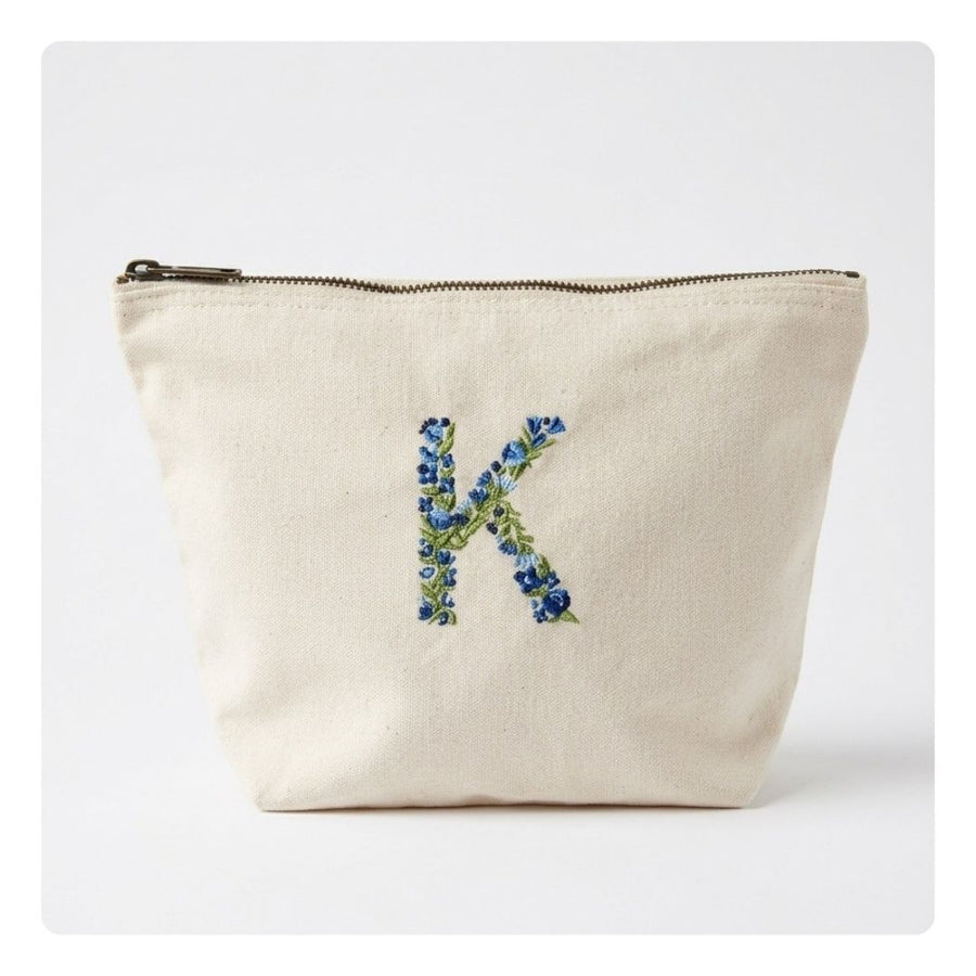 Katoenen toilettas - letter K