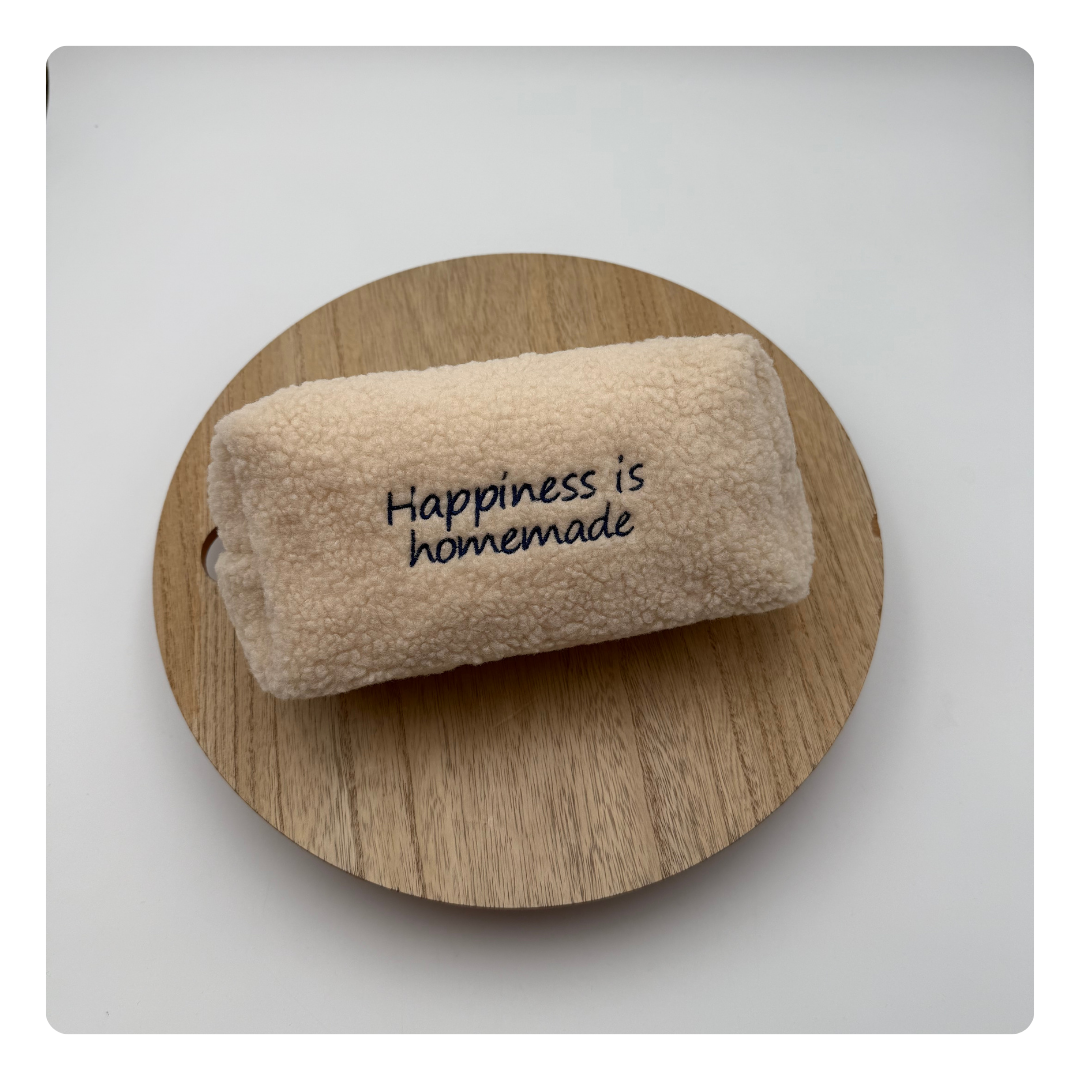 Teddy toilettas met geborduurde naam – gepersonaliseerde toilettas van zachte stof als origineel cadeau