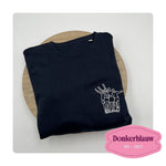 sweater met foto van vrienden op geborduurd ideaal cadeau MBroidery