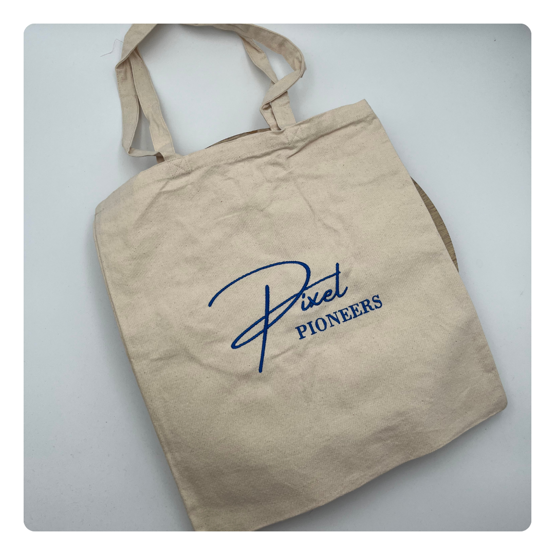 Geborduurde tote bag