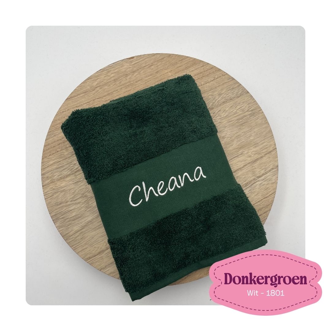 Geborduurde handdoek