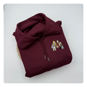 Hoodie met lijntekening of afbeelding – handgemaakt in België”